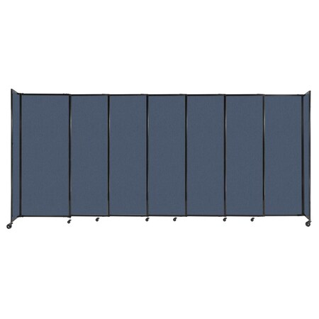 Versare StraightWall Sliding Portable Partition 15'6" x 6'10" Ocean Fabric 1482715